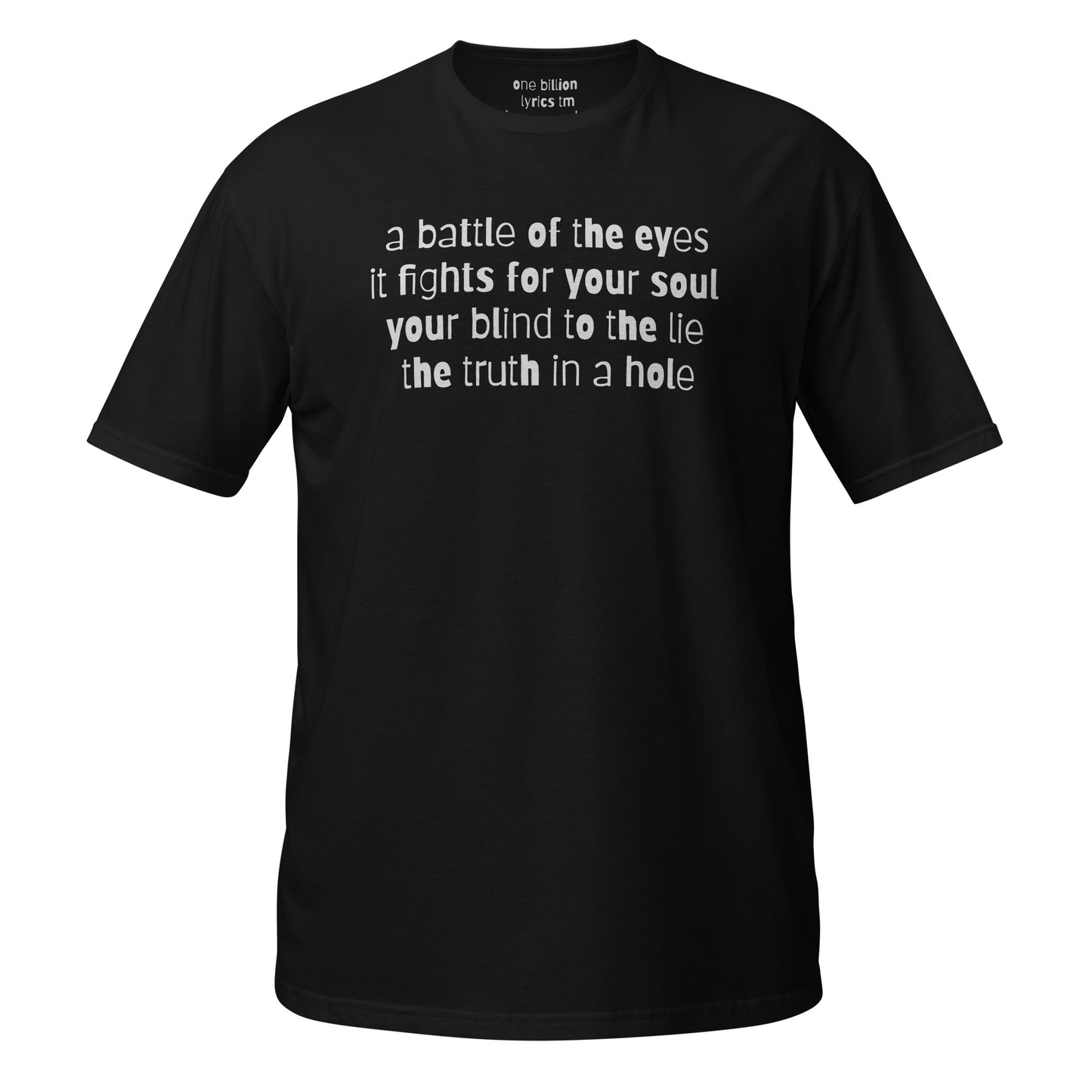 One Billion Lyrics TM Poem 3 Unisex T-Shirt